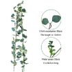 Picture of 180cm Simulation Greenery Eucalyptus Ivy Leaf Rattan Hanging Fake Flower Decoration Rattan, Style: 60 Head C Model