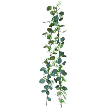 Picture of 180cm Simulation Greenery Eucalyptus Ivy Leaf Rattan Hanging Fake Flower Decoration Rattan, Style: 60 Head B Model