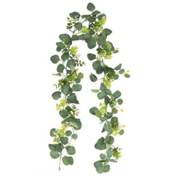 Picture of 180cm Simulation Greenery Eucalyptus Ivy Leaf Rattan Hanging Fake Flower Decoration Rattan, Style: A Model