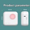 Portable Wireless Thermal Photo Printer Student Error Label Printer (Pink) - 3
