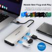WAVLINK WL-UMD305 7 in 1 4K DP/HDMI USB-C Hub Dock Adapter - 7
