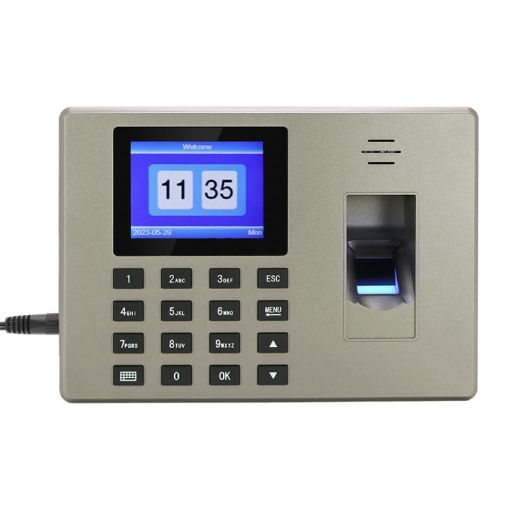 Fingerprint Recognition Attendance Machine, Gold UK Plug | Bigupgadgets