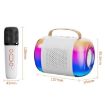 Y5 1 Microphone Portable Bluetooth Speaker (Pink) - 2