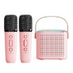 Portable Bluetooth Speaker Outdoor Karaoke Audio Y1 Pink - 1