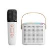 Portable Bluetooth Speaker Outdoor Karaoke Audio Y1 White - 1