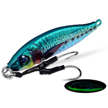 Picture of PROBEROS LF136 Fishing Lure 3D Spray Painted Imitation Bait Long Casting Freshwater Fishing Warbler Bass Leader Lure, Size: 60g (Color A)