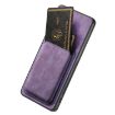Samsung Galaxy A71 Retro Leather Card Bag Magnetic Phone Case Purple - 4