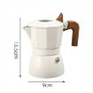 100ml Dual Valve Mocha Pot Espresso Machine (Black) - 3