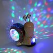 Children's Gray Crawling Snail Toy - Sound & Light Projection Fun - 2