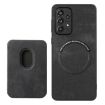 Samsung Galaxy S8 Retro Leather Card Bag Magnetic Phone Case - Black - 3