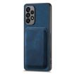 Samsung Galaxy S9 Retro Leather Card Bag Magnetic Phone Case Blue - 2