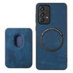 Samsung Galaxy S9 Retro Leather Card Bag Magnetic Phone Case Blue - 3