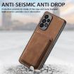 Samsung Galaxy S9 Retro Leather Card Bag Magnetic Phone Case - Brown - 5