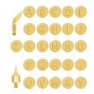 Wood Burning Solder Tips Uppercase Alphabet Chiseled Tips Blades - 2