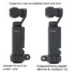 DJI OSMO Pocket 3 Expansion Bracket Adapter Gimbal Camera Mounting Bracket + Backpack Clip - 7