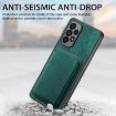 Samsung Galaxy S9 Retro Leather Card Bag Magnetic Phone Case Green - 5