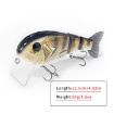 Picture of With Tongue Plate 3 Section Bionic Fish Lua Sea Fishing Freshwater Universal Floating Fake Bait (LK088-03)