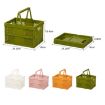 Green Stacking Folding Storage Baskets - Home Kitchen Organizer - 3