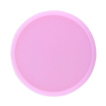 Picture of Round Luminous Silicone Coaster Thermal Insulation Cushion Anti-Scald Glowing Coffee Coasters (Pink)