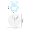 Childrens Silicone Bear Bites Teething Stick Toy (Blue) - 3