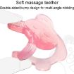 Childrens Silicone Bear Bites Teething Stick Toy (Pink) - 5
