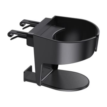 Car Air Conditioner Outlet Cup Holder Ashtray - Black - 1