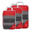 Compression Mesh Travel Cubes Packing Bags (Red) - 1