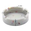 Round Silicone Luminous Ashtray - White - 4