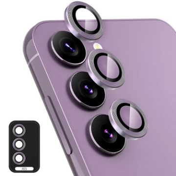 Samsung Galaxy A55 Rear Camera Lens Tempered Glass Film (Purple) - 1