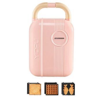 YIDPU 4 In 1 Family Breakfast Maker - Pink - 1
