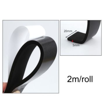 Foam Strips 2cm Width 5mm Thickness - High Density Adhesive Tape - 1