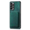 Samsung Galaxy A41 Retro Leather Card Bag Magnetic Phone Case Green - 2