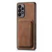 Samsung Galaxy A41 Retro Leather Card Bag Magnetic Phone Case - Brown - 2