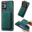 Samsung Galaxy A21s Retro Leather Card Bag Magnetic Phone Case Green - 1
