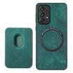 Samsung Galaxy A21s Retro Leather Card Bag Magnetic Phone Case Green - 3