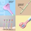 YALINA Three Sided Toothbrush Soft Hair 360 Degree V Shaped Toothbrush for Kids - 5