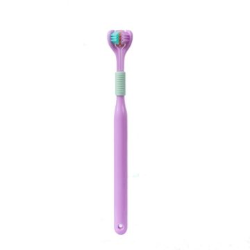 YALINA Three Sided Toothbrush Soft Hair 360 Degree V Shaped Toothbrush - 1