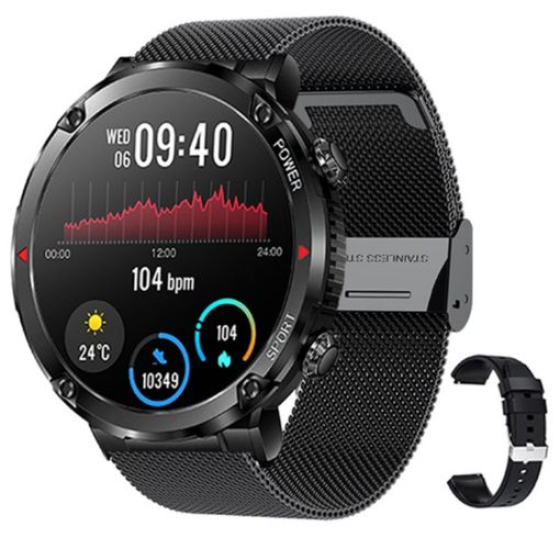 T30 1.6" Outdoor Sports Waterproof Smart Music Bluetooth Call Watch - 1