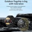 Picture of T30 1.6-inch Outdoor Sports Waterproof Smart Music Bluetooth Call Watch, Color: Black Net+Silicone