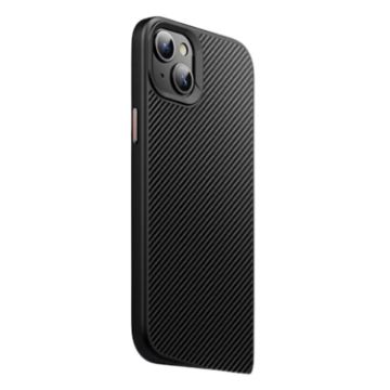 iPhone 15 MagSafe Kevlar Fiber Shockproof Case - Black - 1