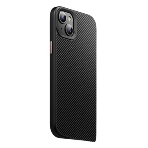 iPhone 15 MagSafe Kevlar Fiber Shockproof Case - Black - 1