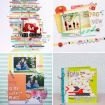 6 inch DIY Album Scrapbook Paper Set - 24 Sheets - 6