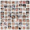 Picture of 24pcs/box Handmade Nail Glitter Nail Jelly Glue Finished Patch, Color: BY1079 (Wear Tool Bag)