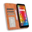 Boost Mobile Bounce 4G Leather Phone Case (Brown) - 4