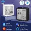 Wifi Temperature and Humidity Sensor for Smart Home (White) - 2