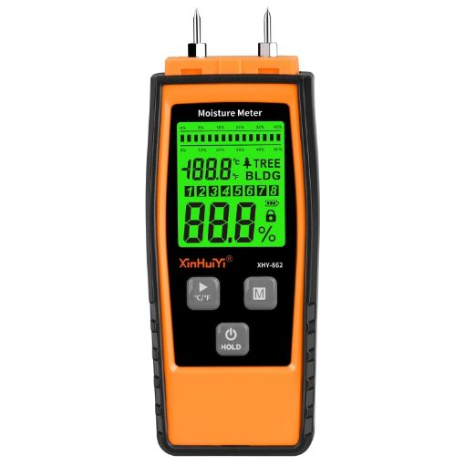 RZ862 Wood Moisture Tester - Detachable Probe - Orange - 1