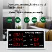Indoor Air Monitor TVOC Formaldehyde Detector - Light Gray - 5