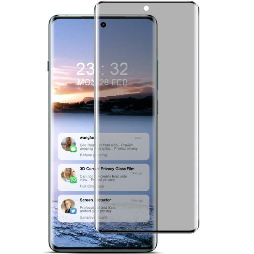 IMAK 3D Curved Privacy Anti-glare Tempered Glass Film for vivo X100 5G - 1