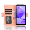 TCL 502 Pink Leather Phone Case with Card Slots - 6