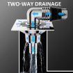 Elbow Type Washing Machine Floor Drain Joint Pipe Connector A3 - 6